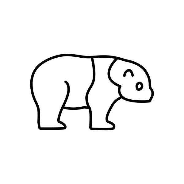 Panda web-ikonen — Stock vektor