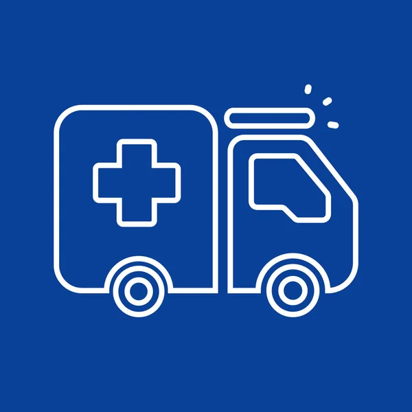 Logo ambulans mobil - Stok Vektor