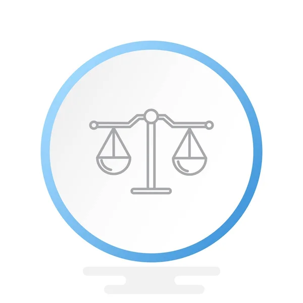 Scales of justice icon — Stock Vector