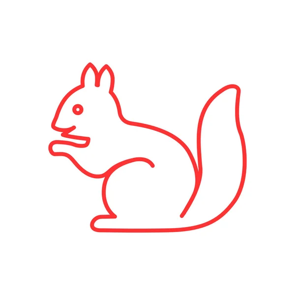 Eekhoorn web pictogram — Stockvector