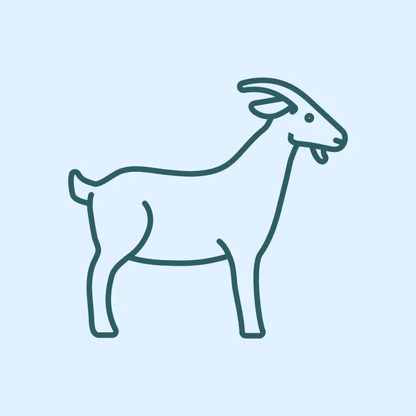 Icono web de cabra — Archivo Imágenes Vectoriales