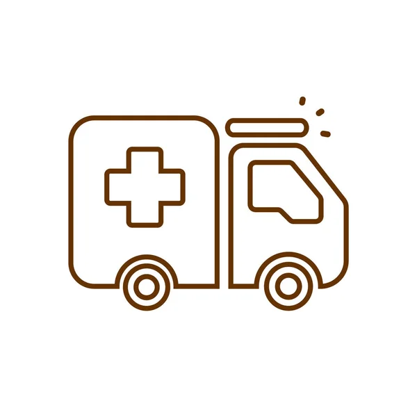 Ambulance automobile logo — Stockvector