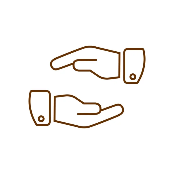 Human hands icon — Stock Vector