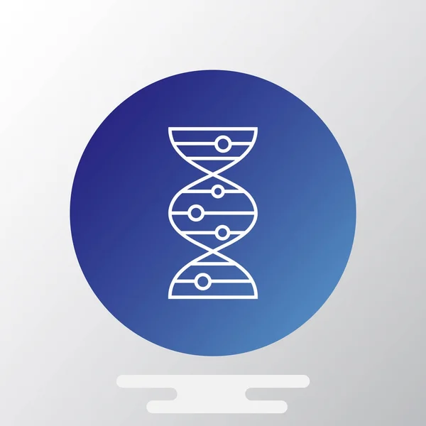 Ikona cząsteczki DNA — Wektor stockowy