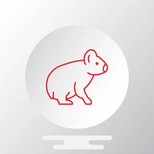 Simple animal icon — Stock Vector