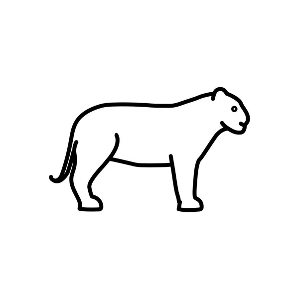 Icône web Puma — Image vectorielle