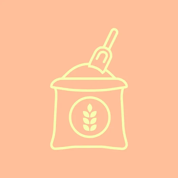 Icono de bolsa de trigo — Vector de stock