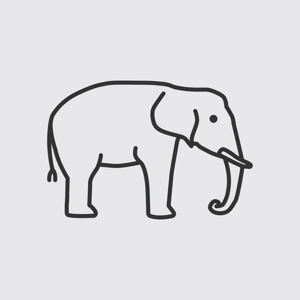 Elefantennetz-Ikone — Stockvektor