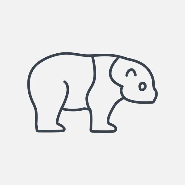 Ikona webové Panda — Stockový vektor
