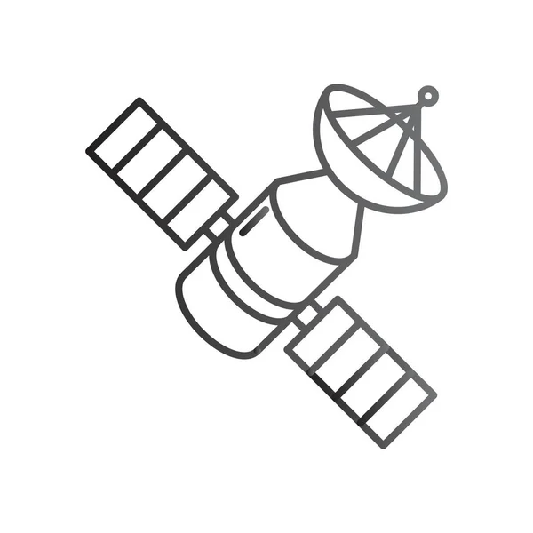 Ícone simples satélite — Vetor de Stock