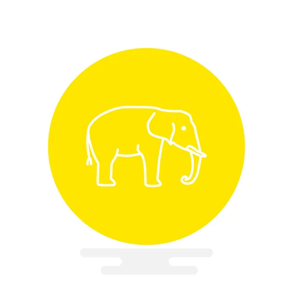 Słoń tkanina ikona — Wektor stockowy