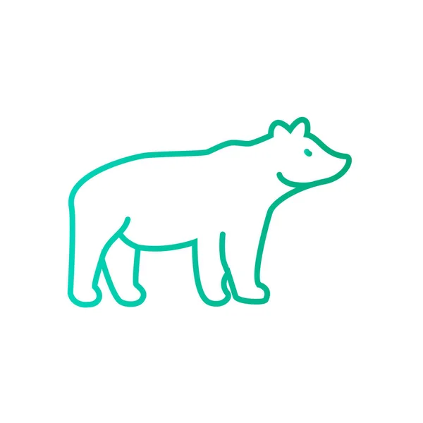 Εικονίδιο web αρκούδα — Διανυσματικό Αρχείο