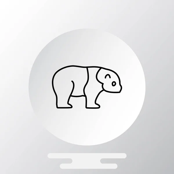 Panda web pictogram — Stockvector