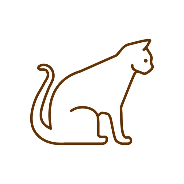 Icono web Cat — Vector de stock