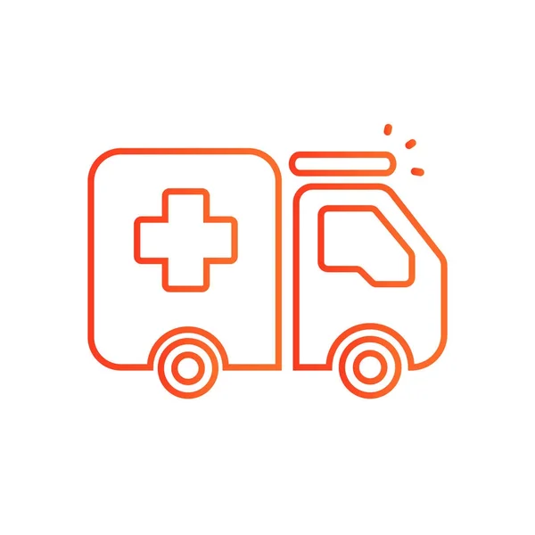 Ambulance automobile logo — Stockvector