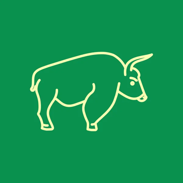 Icono web de toro — Vector de stock