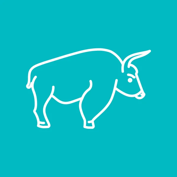 Icono web de toro — Vector de stock