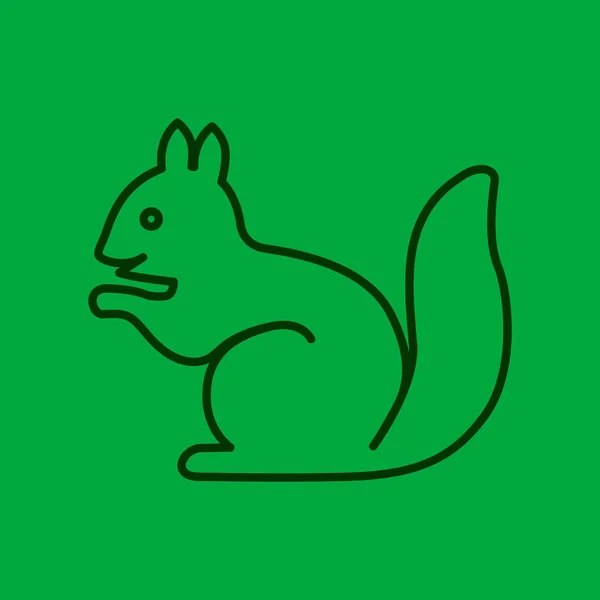 Eekhoorn web pictogram — Stockvector