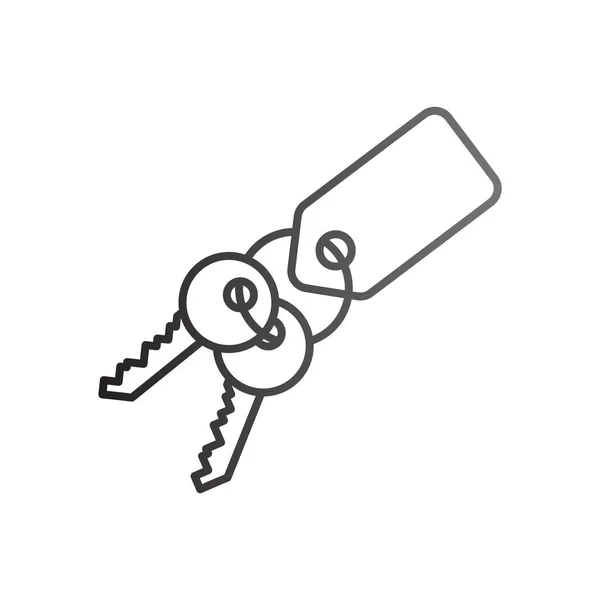 Schlüssel minimales Symbol — Stockvektor