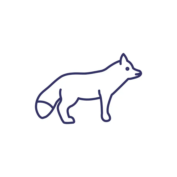 Icône web Fox — Image vectorielle