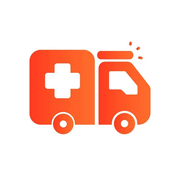 Ikon ambulans - Stok Vektor