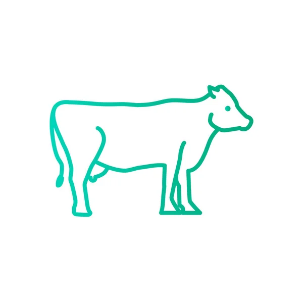 Icône web vache — Image vectorielle