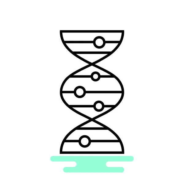 DNA molecule icon — Stock Vector