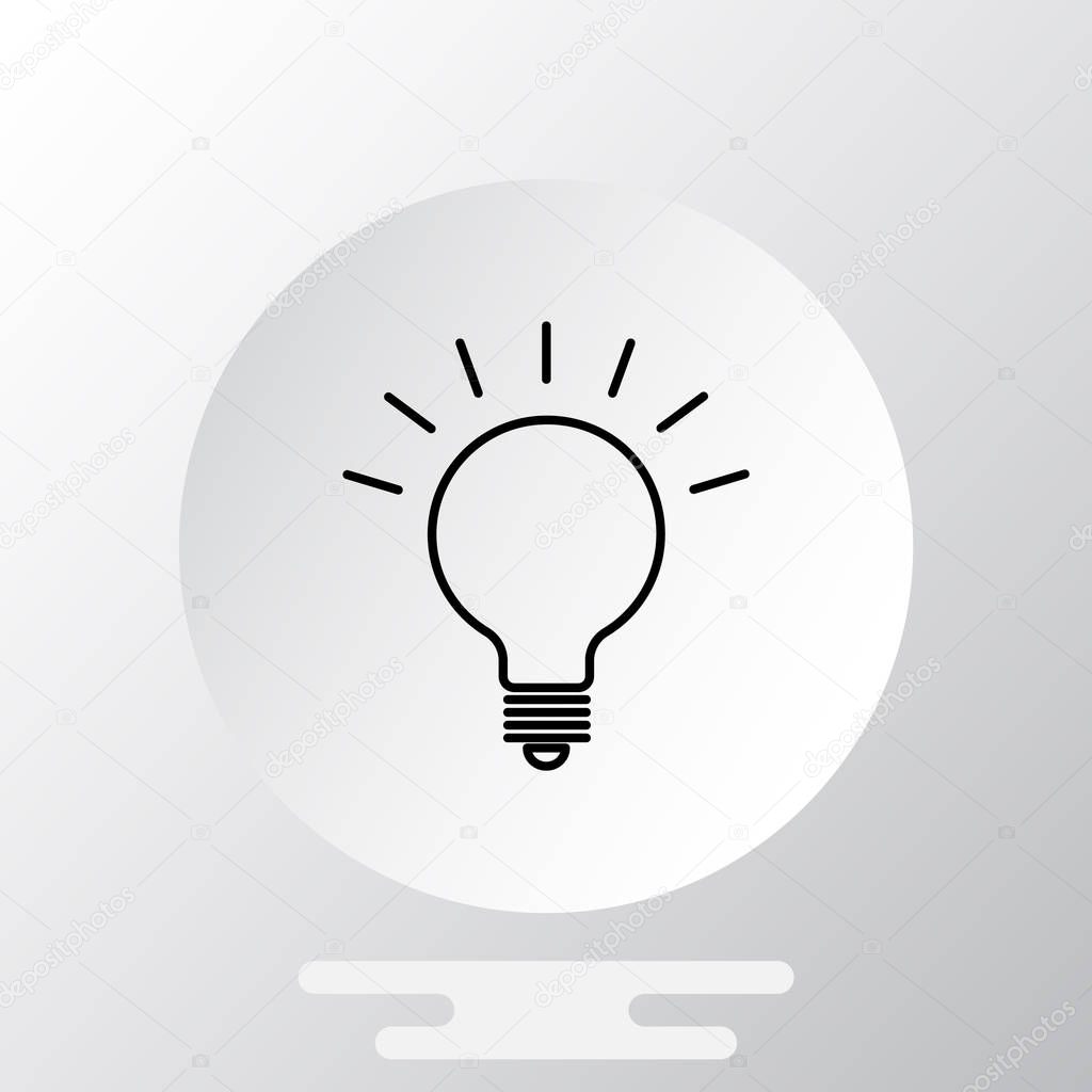 Light bulb web icon