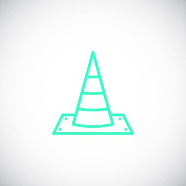 yol koni basit simgesi