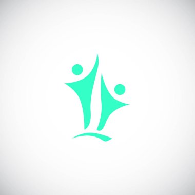 ekip çalışması düz simgesi, vektör, illüstrasyon