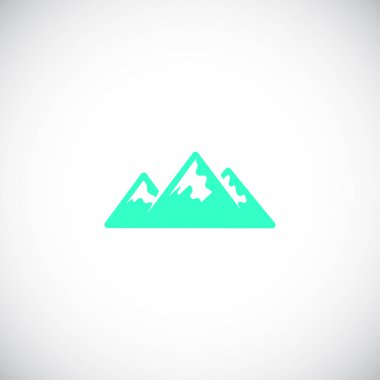 Soyut dağ web simgesi