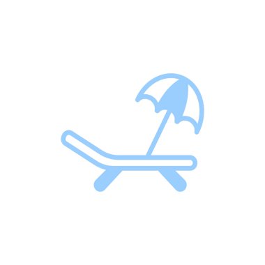 şezlong şemsiye ile 