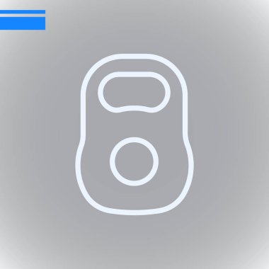 Kettlebell düz simgesi, vektör, illüstrasyon