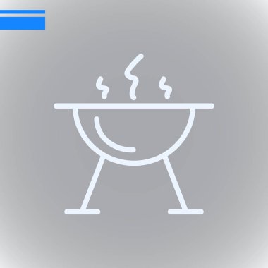 mangal barbekü kutsal kişilerin resmi, vektör çizim için