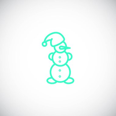 renk kardan adam, vektör çizim