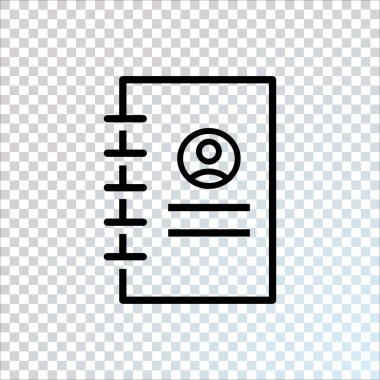 Not defteri düz simgesi