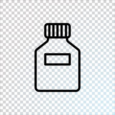 kapsayıcı düz simgesi, vektör, illüstrasyon