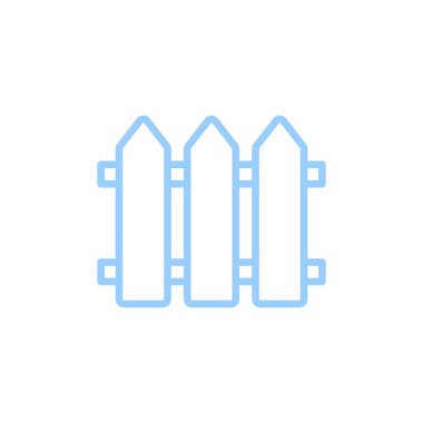 çit düz simgesi, vektör, illüstrasyon