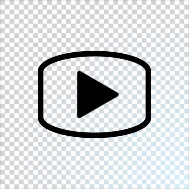 oyun düğme düz simgesi, vektör, illüstrasyon