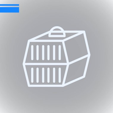  hayvan kafes kutsal kişilerin resmi, vektör çizim