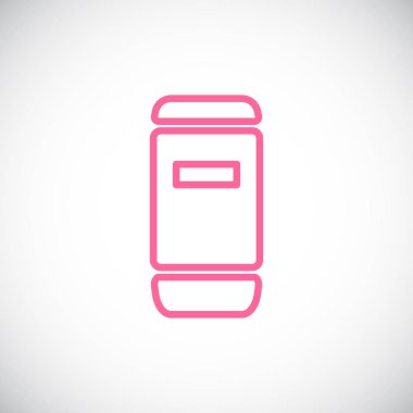 termos düz simgesi, vektör, illüstrasyon