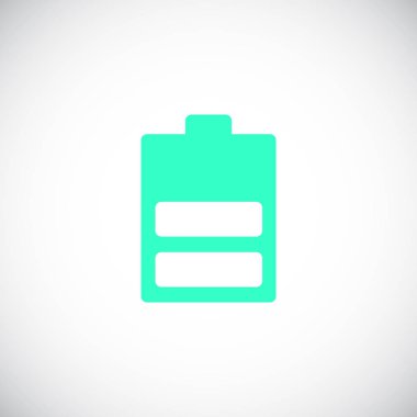 enerji pil simgesi, vektör çizim