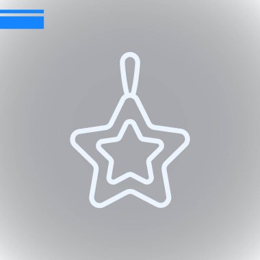 Noel oyuncak simgesi, vektör çizim