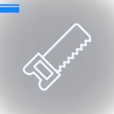 demir testeresi düz simgesi