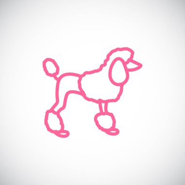 köpek fino köpeği kutsal kişilerin resmi, vektör çizim