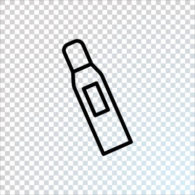 jel şişe düz simgesi, vektör, illüstrasyon