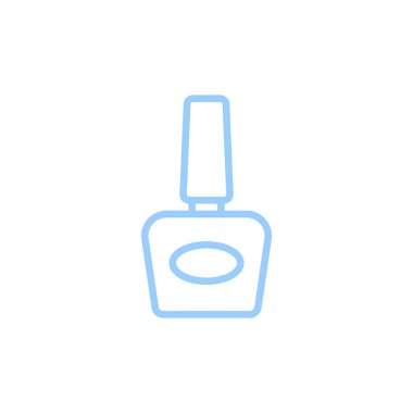  tırnak şişe düz simgesi, vektör, illüstrasyon