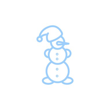 renk kardan adam, vektör çizim