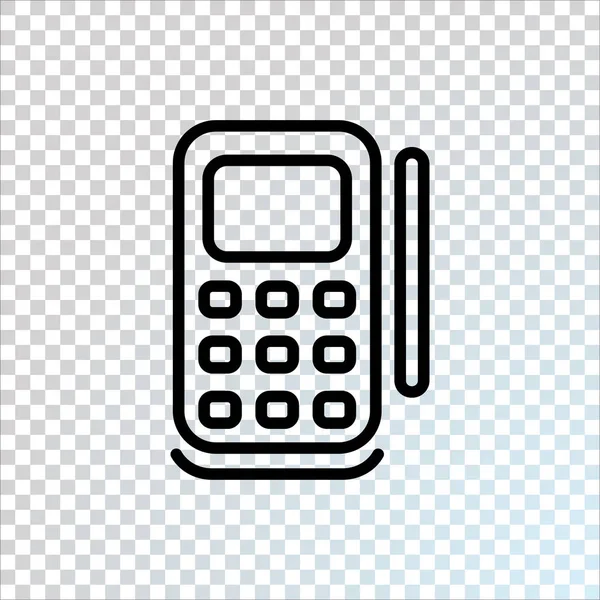 Mobil Telefon Lakás Ikonra Vektor Ábra — Stock Vector