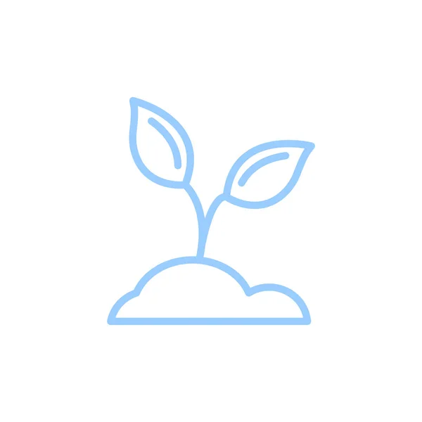 Sprout Płaskie Ikona Wektor Ilustracja — Wektor stockowy
